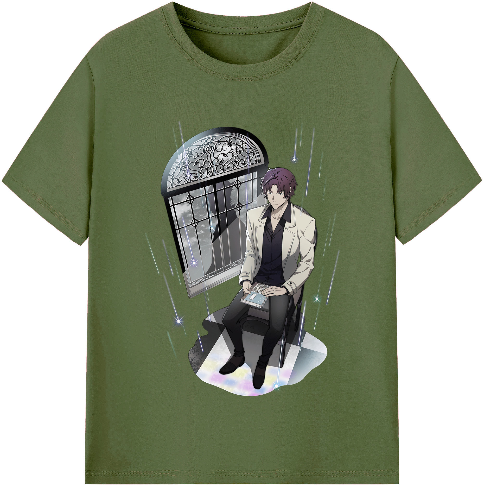 （画像用） 文豪ストレイドッグス Bungo Stray Dogs 綿100％半袖Tシャツ（フロントプリント）